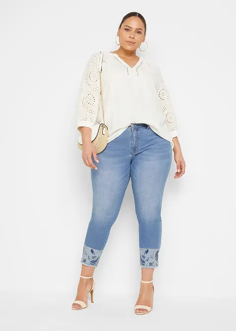 Tunika aus luftigem Musselin, bonprix