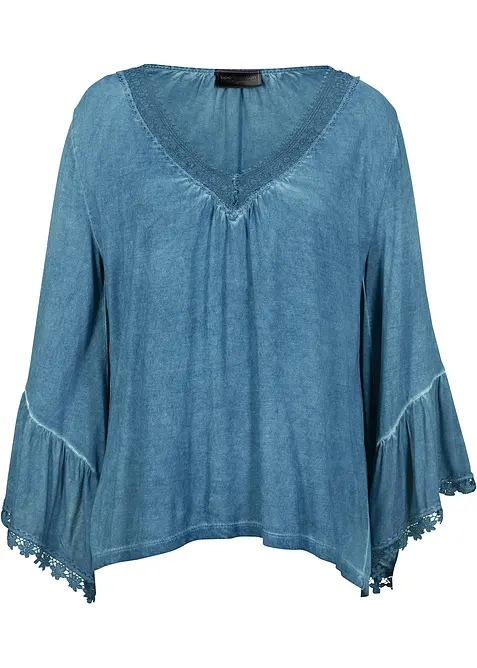 Shirt-Tunika mit Spitze, bonprix