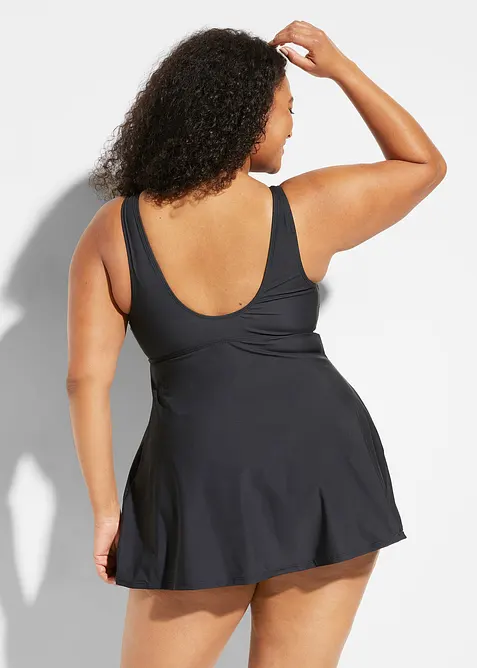 Robe de bain sculptante, maintien modéré, col V, bonprix