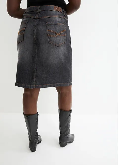 Jupe en jean extensible, bonprix