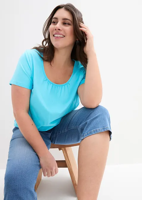 T-shirt 100% coton, manches courtes, bonprix