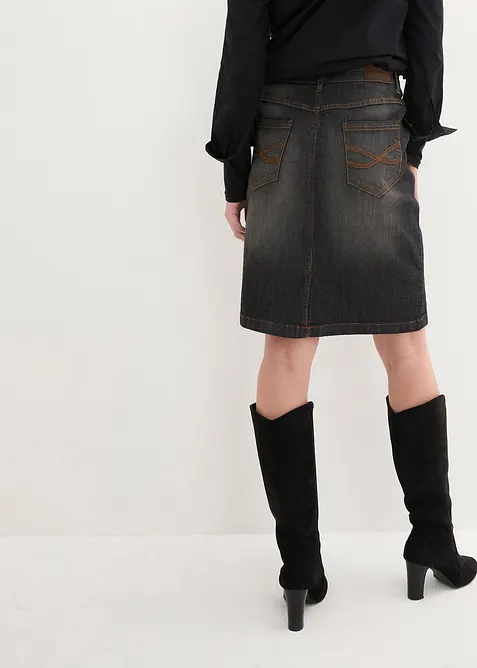 Jupe en jean extensible, bonprix