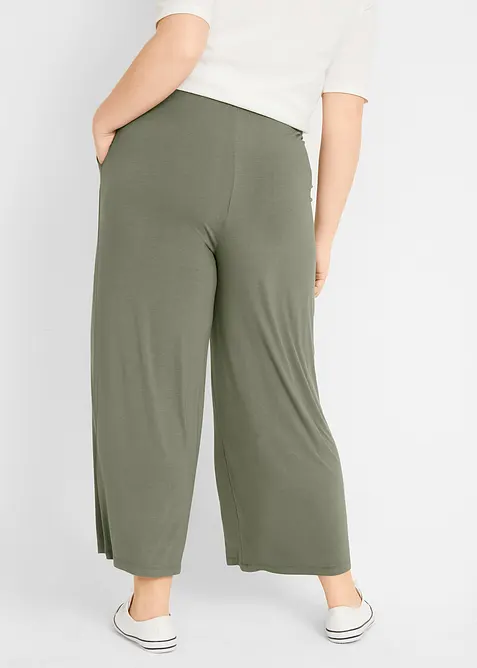 Jersey-Hose aus flie&szlig;endem Viskose-Mix, 7-8-L&auml;nge, bonprix