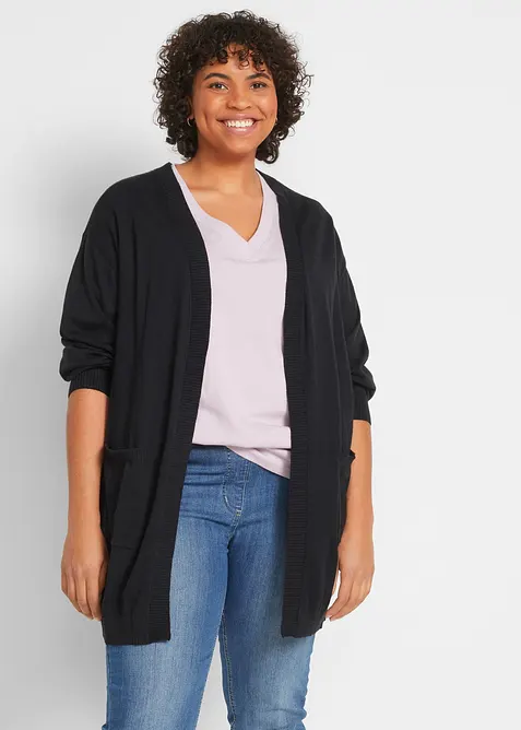 Baumwoll-Feinstrickjacke, bonprix