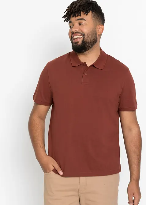 Polo en maille piqu&eacute;e 100% coton, bonprix