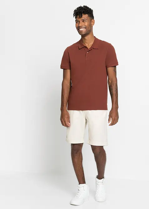 Polo en maille piqu&eacute;e 100% coton, bonprix