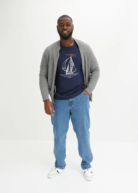 Lot de 2 T-shirts 100% coton, bonprix