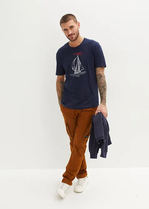 Lot de 2 T-shirts 100% coton, bonprix