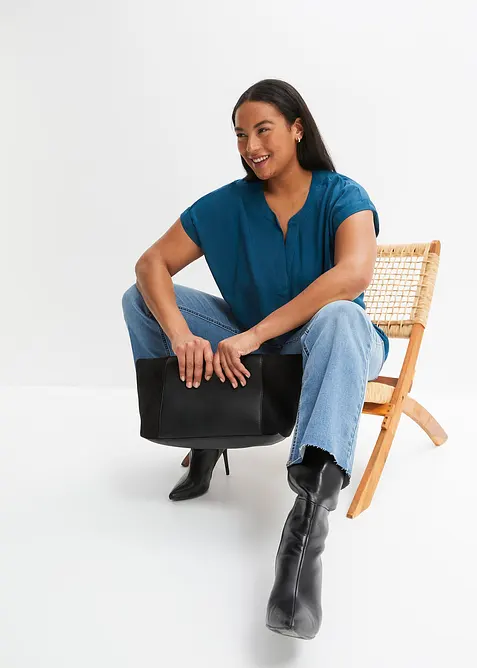 Tunikabluse aus reiner Viskose, bonprix