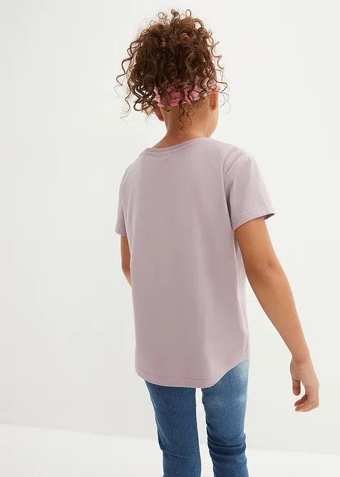 Lot de 3 T-shirts fille 100% coton, bonprix
