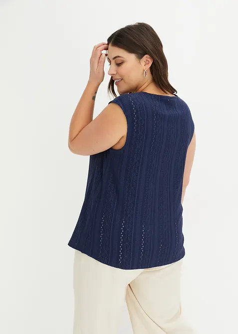 Top en broderie anglaise, bonprix