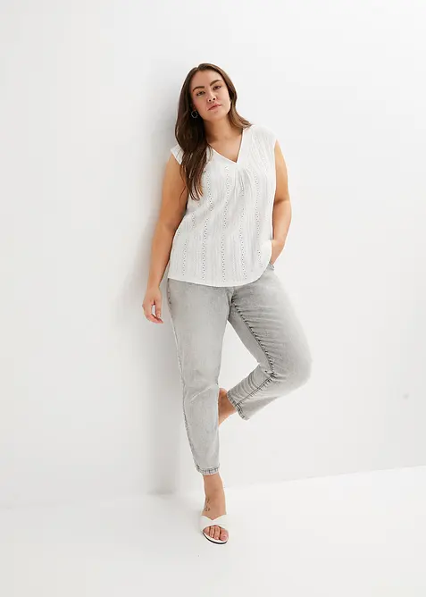 Top en broderie anglaise, bonprix