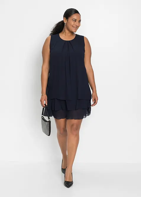 Robe en chiffon en polyester recycl&eacute;, bonprix