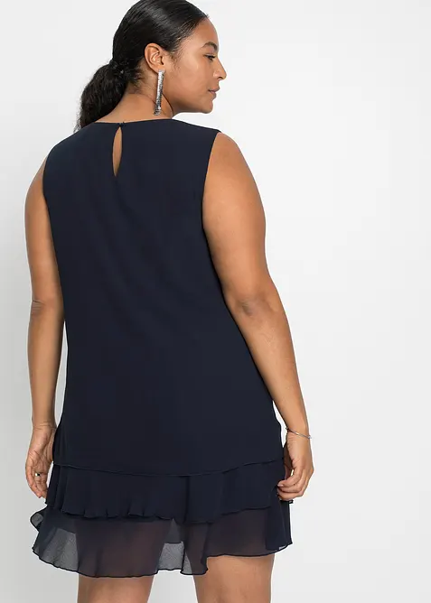 Robe en chiffon en polyester recycl&eacute;, bonprix