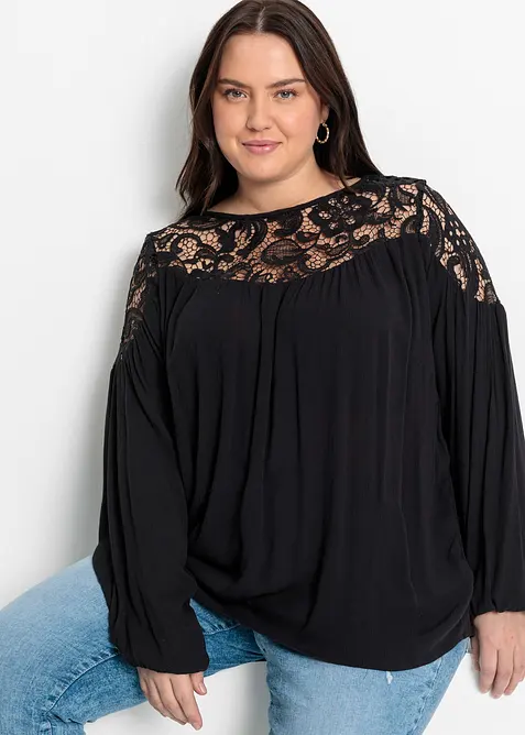 Tunika aus fließender Viskose, bonprix