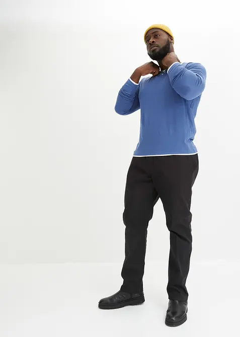 2 in 1 Shirt (2er Pack), Langarm, bonprix