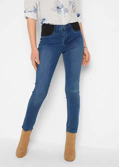 Jean skinny taille mi-haute, extensible, bonprix