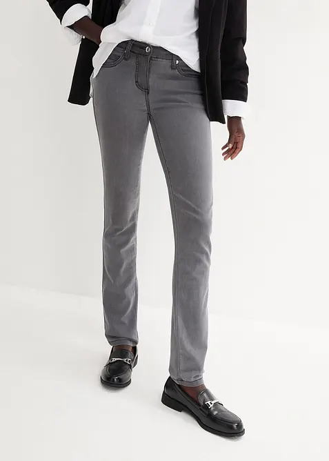 Slim-Fit-Jeans Mid Waist, Super Stretch, bonprix