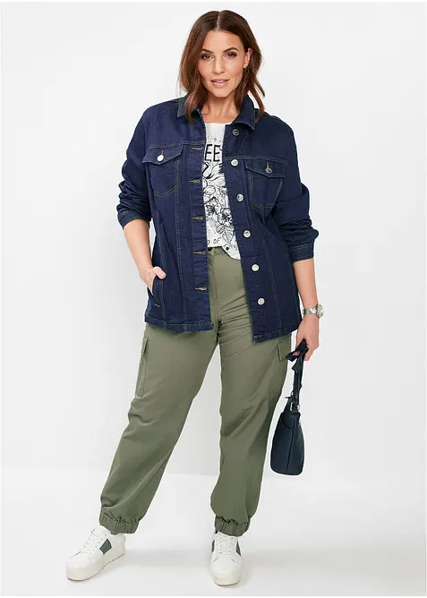 Pantalon cargo en coton extensible, bonprix