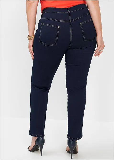 Slim-Fit-Jeans Mid Waist, Super Stretch, bonprix