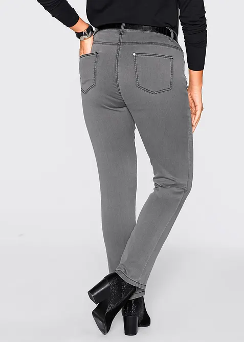 Jean slim taille mi-haute, très extensible, bonprix