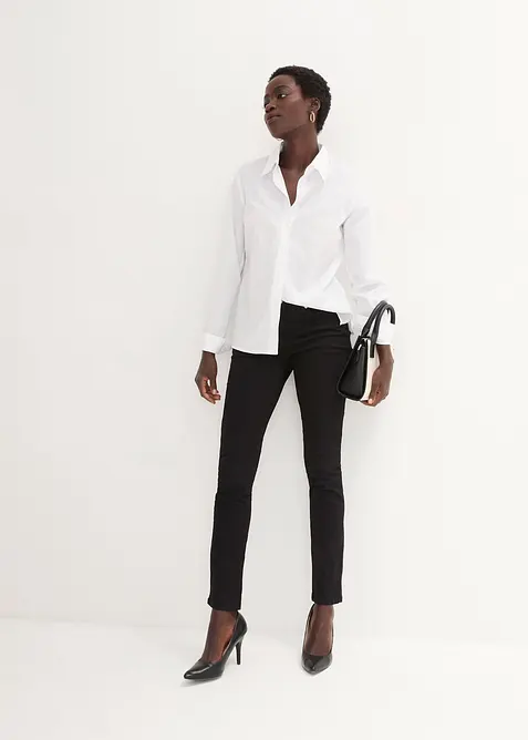 Jean slim taille mi-haute, très extensible, bonprix