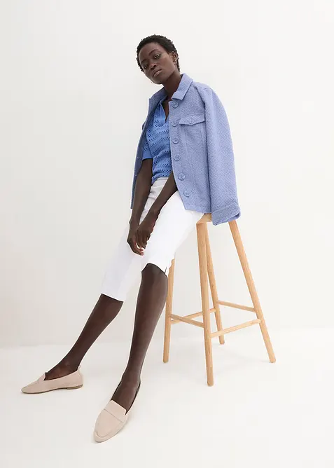 Corsaire extensible &agrave; taille &eacute;lastiqu&eacute;e, bonprix