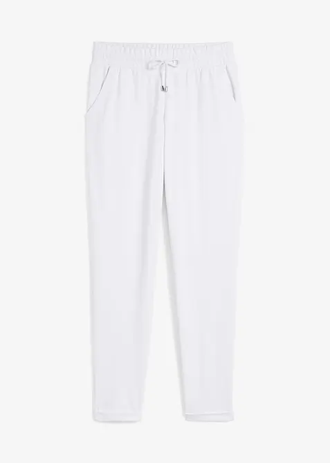 Pantalon jogger en viscose m&eacute;lang&eacute;e, bonprix