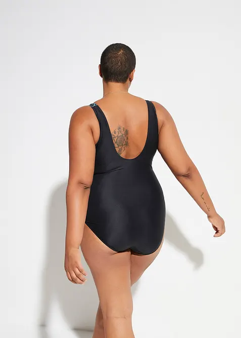 Maillot 1 pièce sculptant à encolure carrée, maintien modéré, bonprix