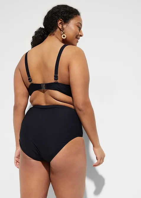 Bas de bikini sculptant taille haute, maintien léger, bonprix