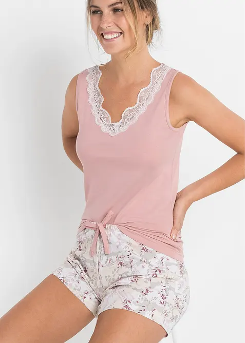 Pyjashort avec une jolie dentelle, bonprix
