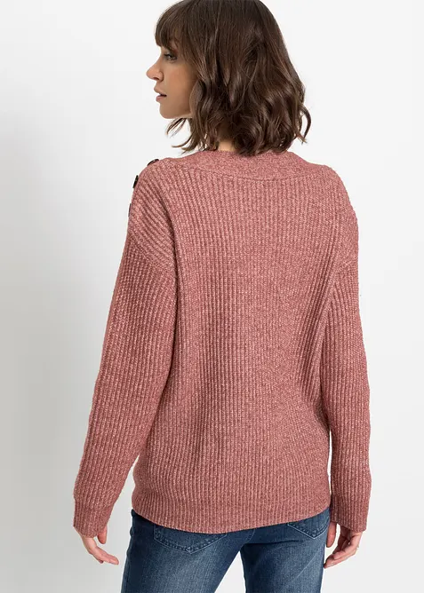 Pullover mit Kn&ouml;pfen, bonprix
