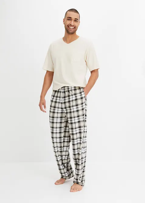 Pyjama manches courtes en coton, bonprix