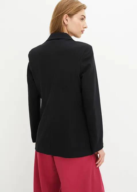 Blazer long en jersey coton, bonprix