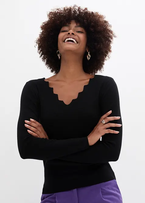 Pull en fine maille douce, bonprix