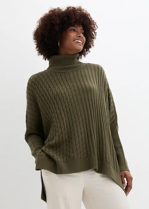 Pull poncho oversize, bonprix