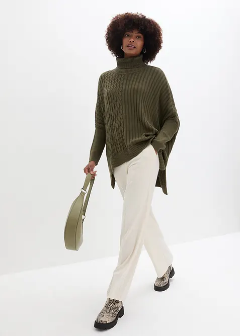 Pull poncho oversize, bonprix