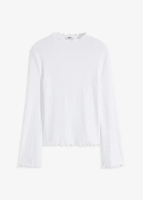 Geripptes Langarmshirt, bonprix