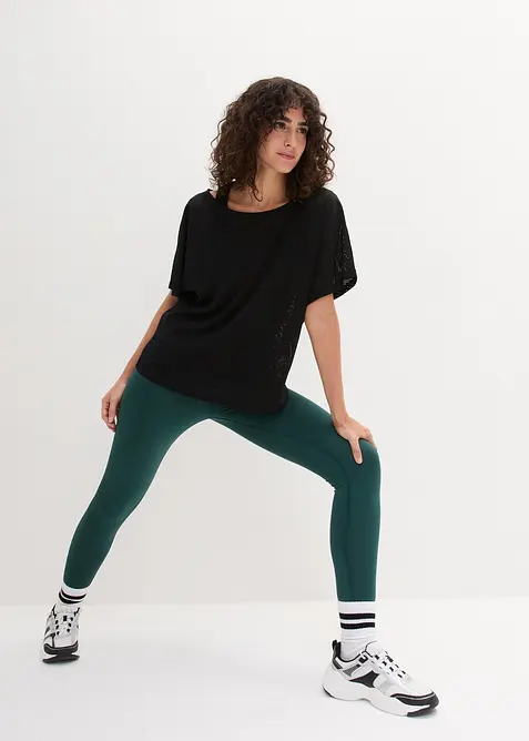 Top sportif avec haut en mesh (ens. 2 pces), bonprix