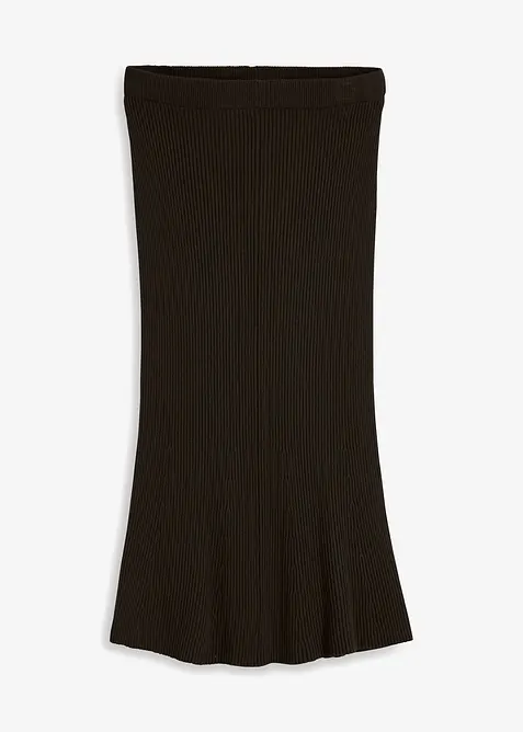 Jupe en maille côtelée, viscose majoritaire, bonprix