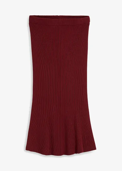 Jupe en maille côtelée, viscose majoritaire, bonprix