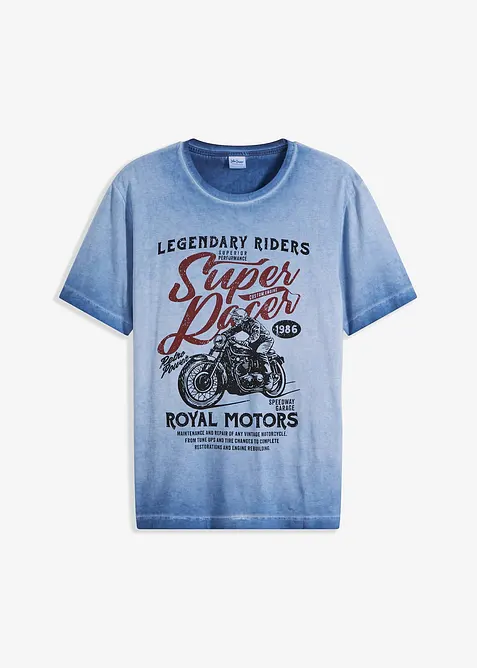 T-shirt en coton, aspect d&eacute;lav&eacute;, bonprix