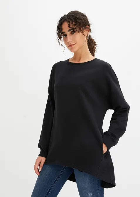 Oversize-Sweatshirt aus reiner Baumwolle, bonprix