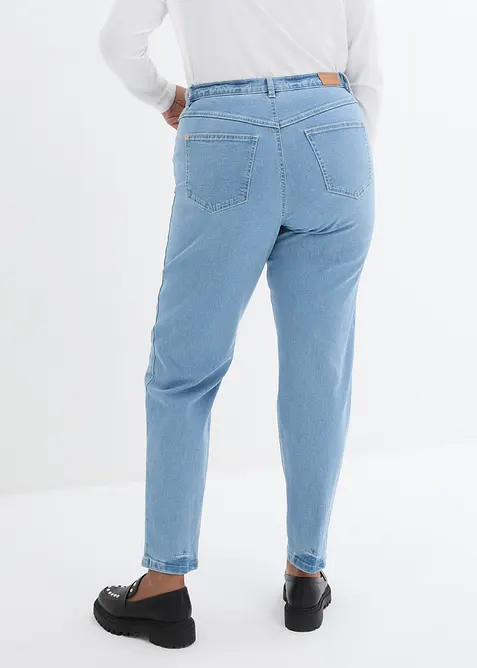 Jean mom taille haute, extensible, bonprix