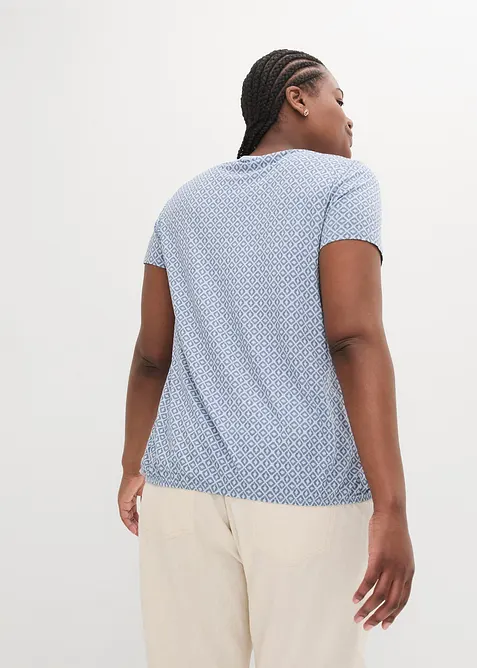 T-shirt à base élastiquée, manches courtes, bonprix