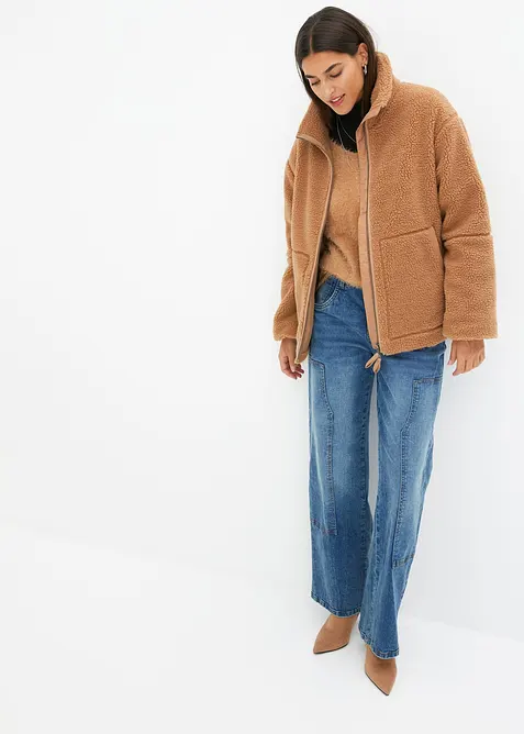 Veste en sherpa doubl&eacute;e, bonprix