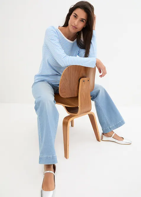 Langarmshirt mit reiner Bio-Baumwolle, bonprix