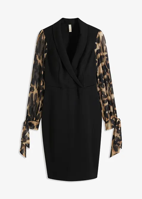 Etuikleid mit tiefem Ausschnitt, bonprix