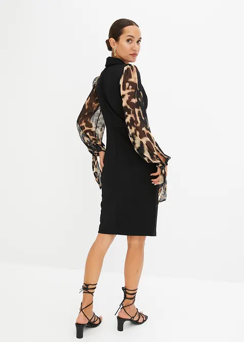 Etuikleid mit tiefem Ausschnitt, bonprix