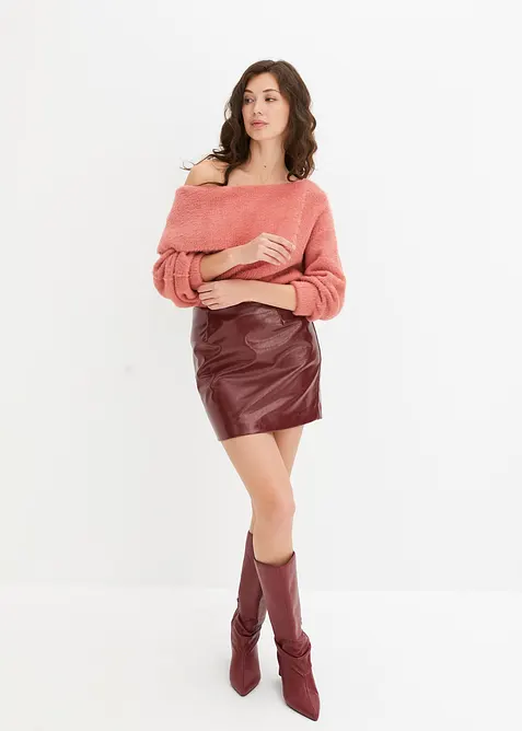 Asymmetrischer Off-Shoulder Pullover, bonprix
